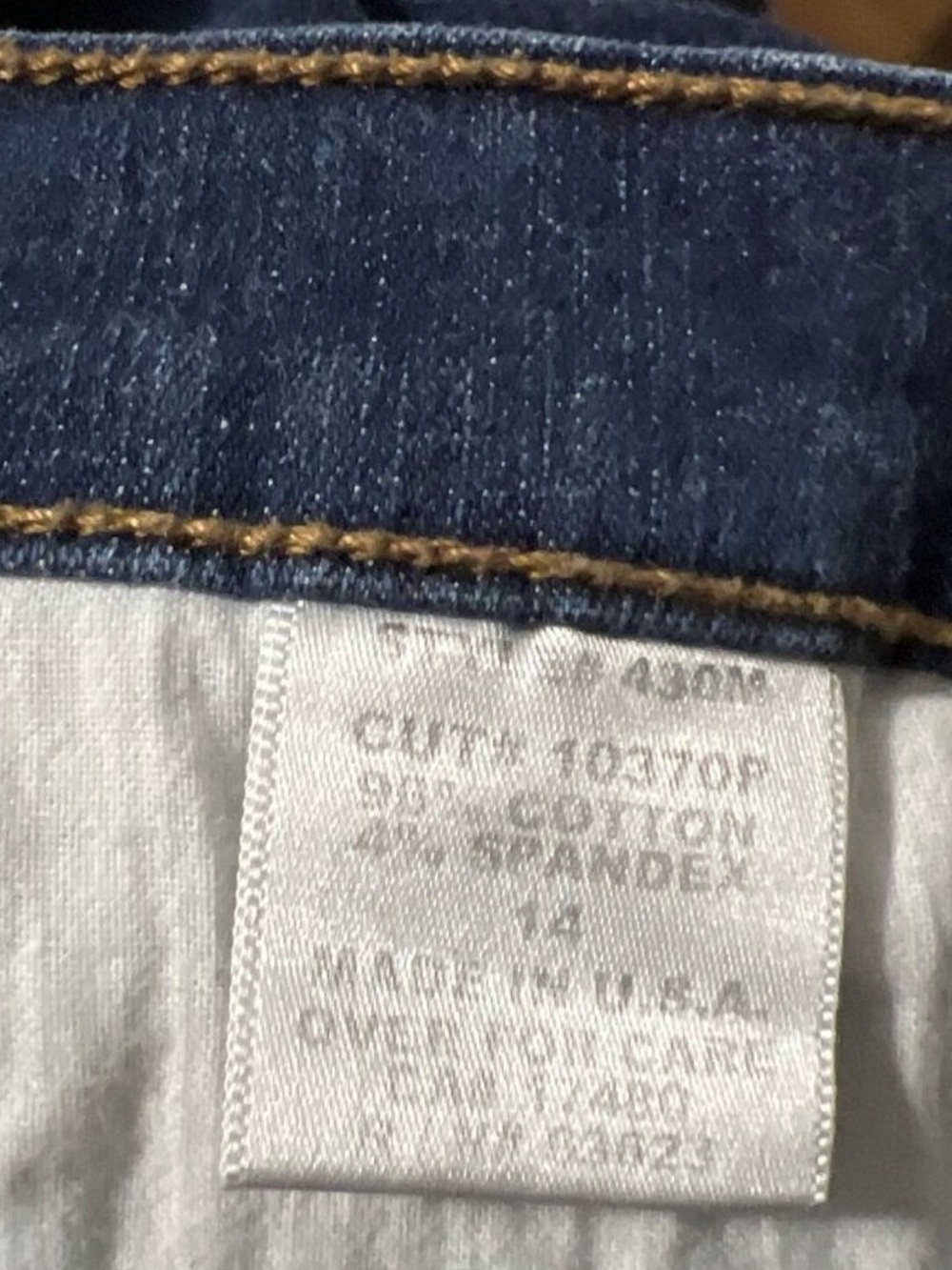 NYDJ Jeans Blue Denim Size 14 Straight Leg - Picture 5 of 5
